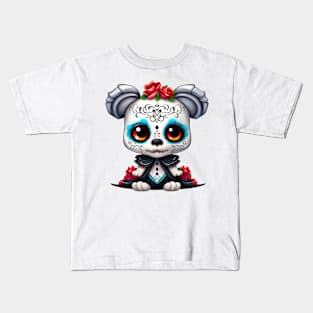 Dia de los Muertos Dog #8 Kids T-Shirt